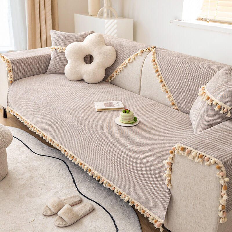 Four-Season Universal Cashmere Sofa Cushion