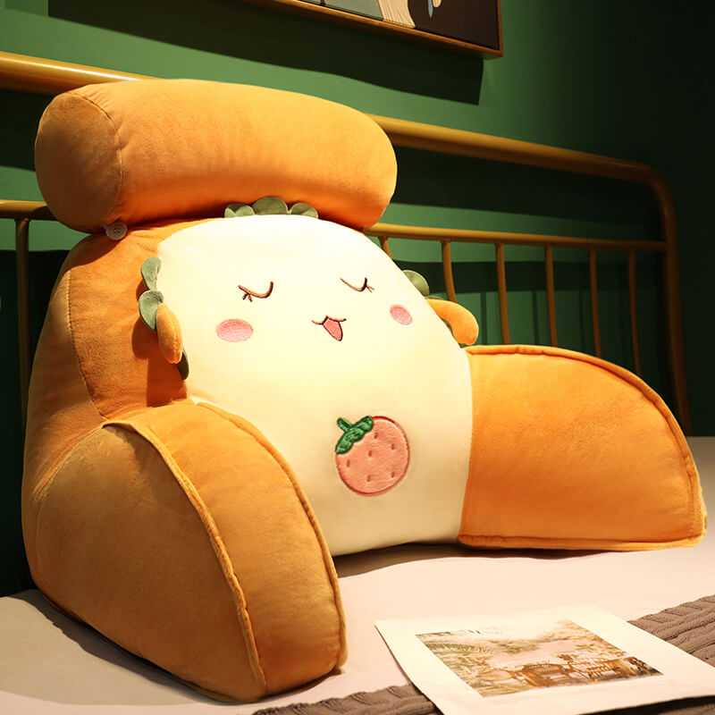 Carrot Shaped Cushion, Soft Backrest Pillow for Sofa and Bed