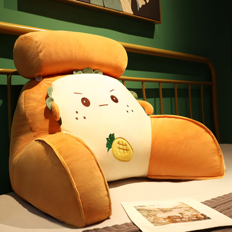 Carrot Shaped Cushion, Soft Backrest Pillow for Sofa and Bed