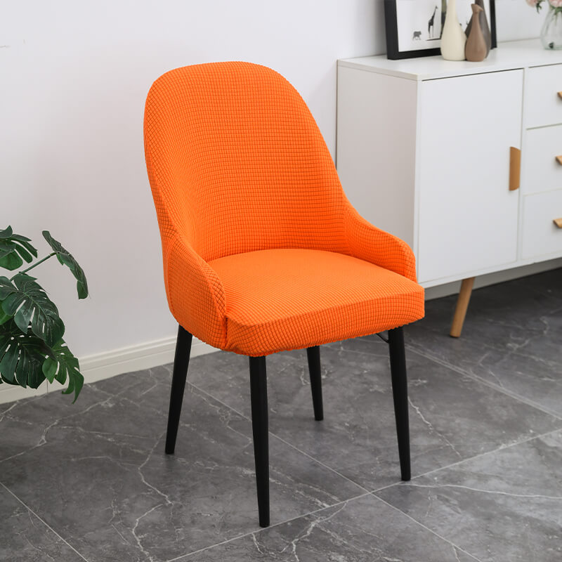 Funda elástica de una pieza para silla, protector grueso para asiento y respaldo de comedor