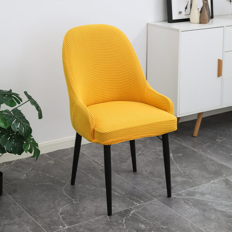 Funda elástica de una pieza para silla, protector grueso para asiento y respaldo de comedor