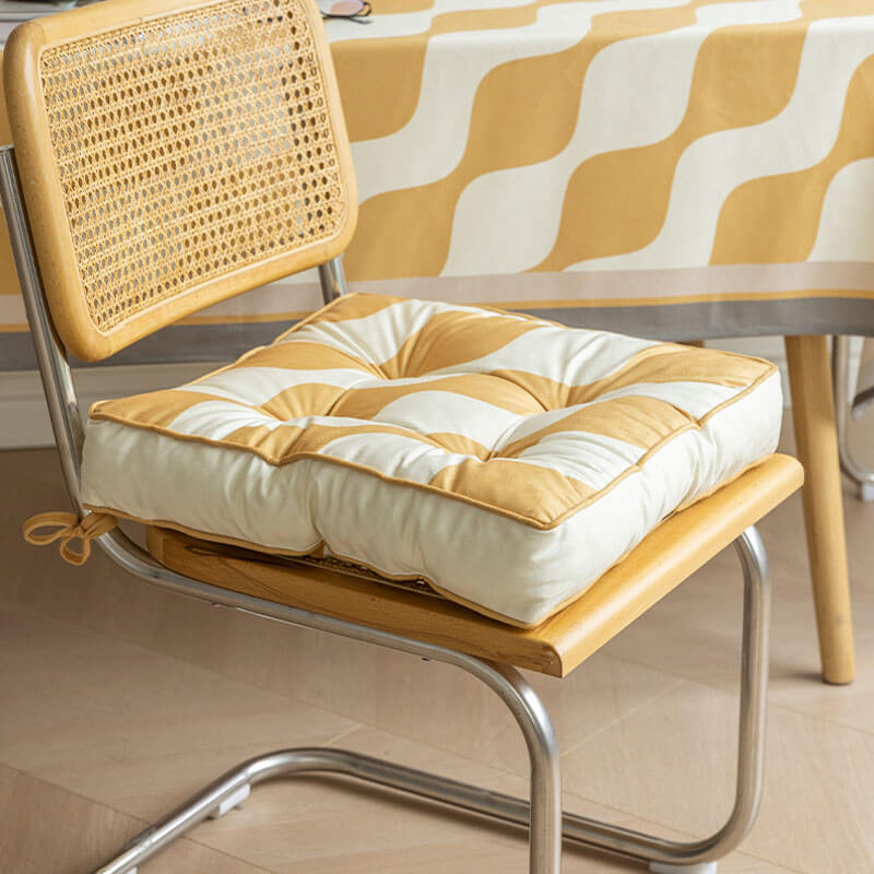 Thick Cotton Wave Pattern Chair Seat Pad, Pet Mat