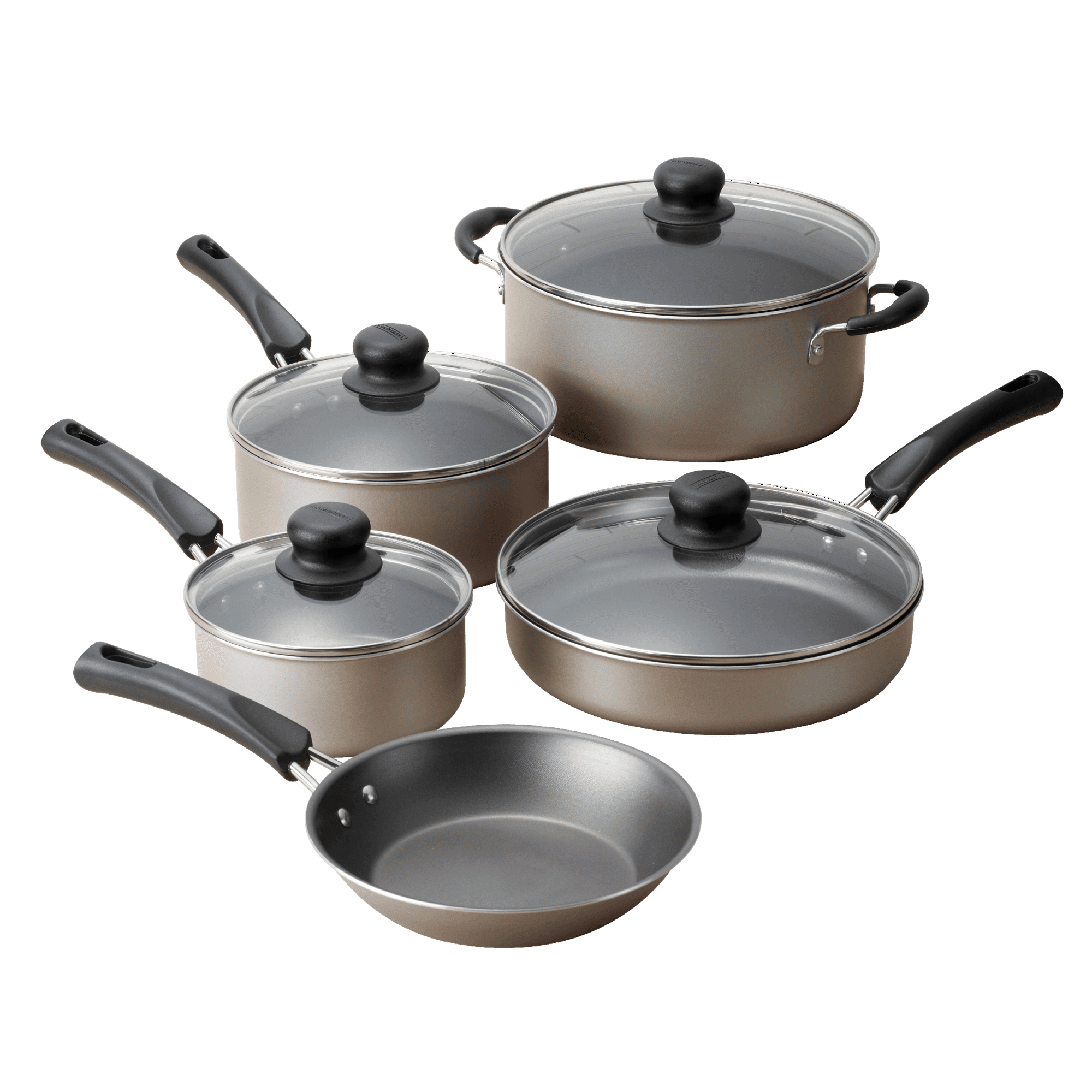 9-Piece Champagne Non-Stick Cookware Set