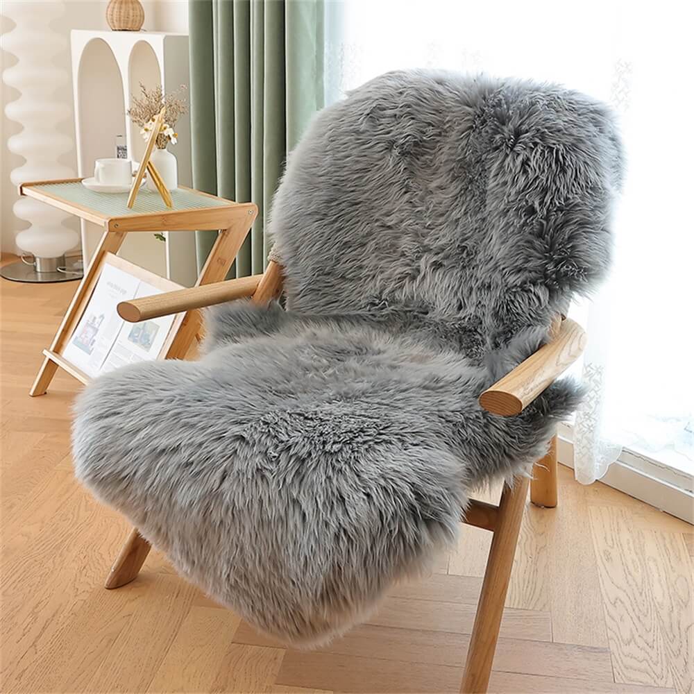 Luxurious Faux Fur Pet-Friendly Chair & Sofa Cover Ultimate Comfort for You and Your Pets