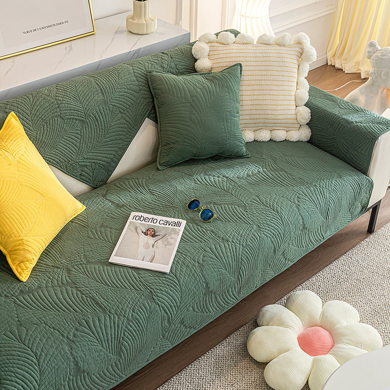 Leaf Sofa Mat, Anti-Scratch & Skid Protection Furniture Couch Cover