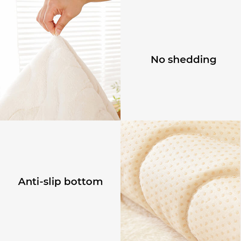 Wave Pattern Soft Plush Non-Slip Sofa Cover