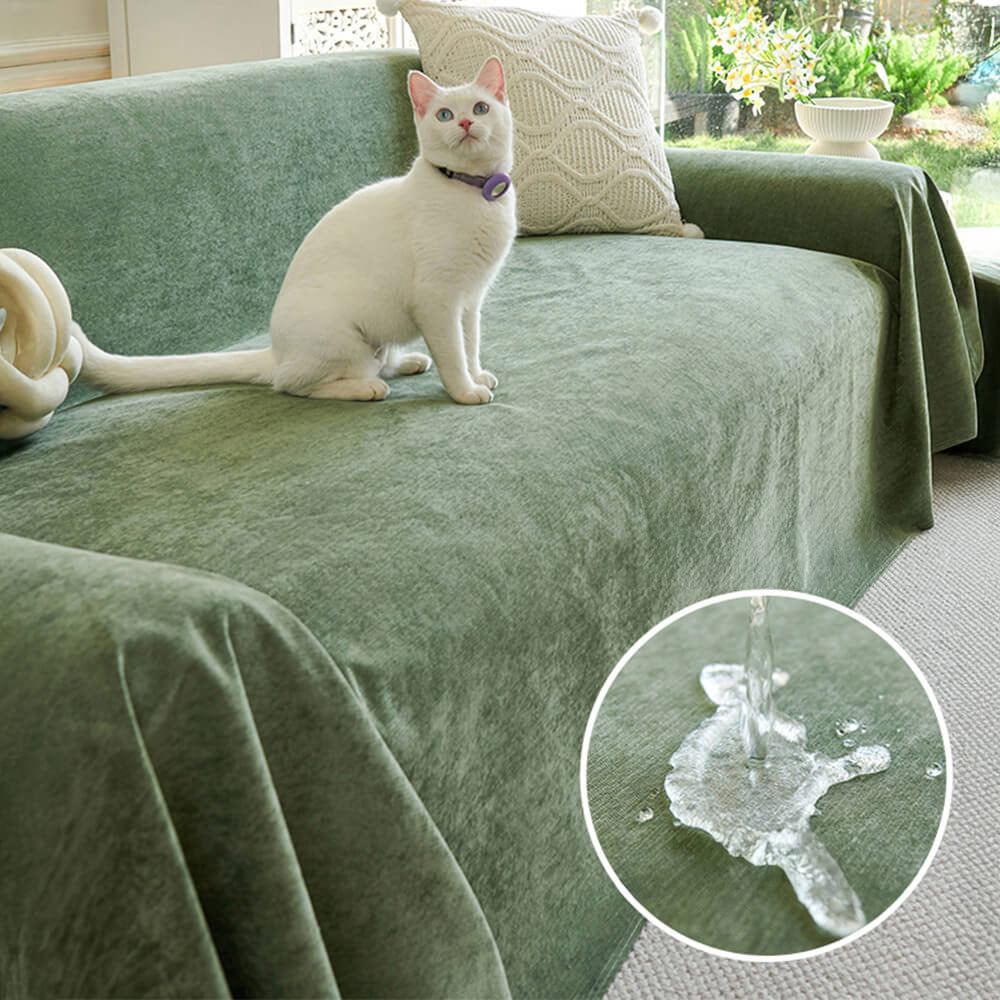 Soft Waterproof Scratch-Resistant Non-Linting Sofa Throw Cover
