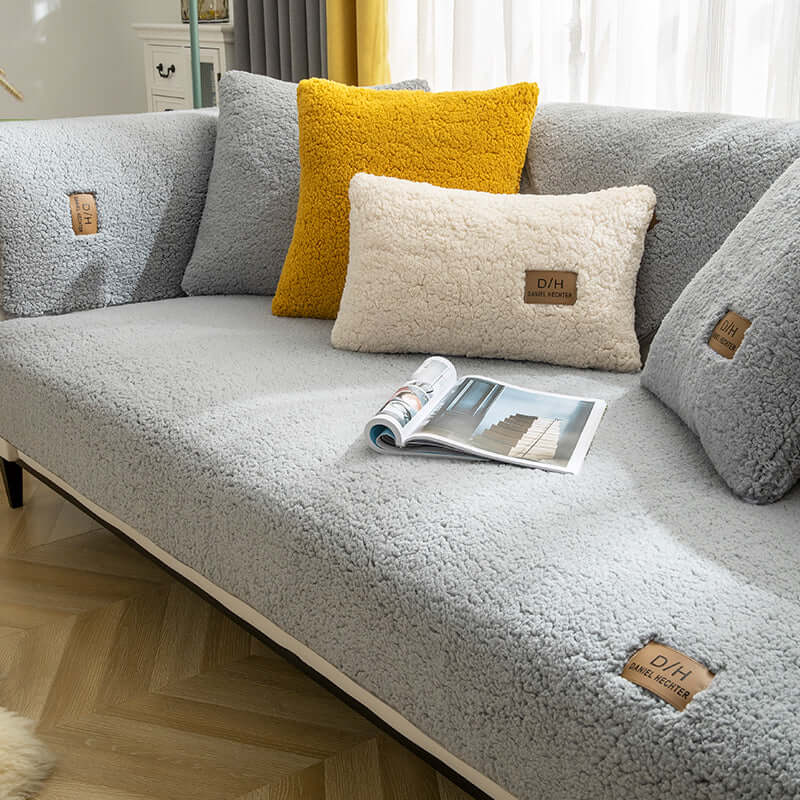 2023 lambswool sofa cushion, thickened universal modern minimalist, no