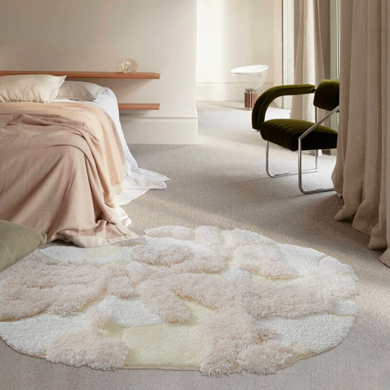 Couverture de chevet de chambre à coucher, tapis irrégulier de qualité supérieure 