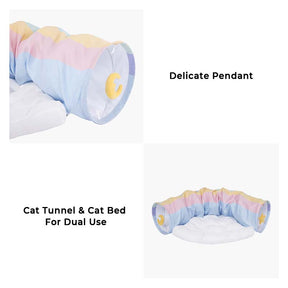 Rainbow Cat Tunnel Bed