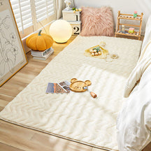 ins style thickened imitation rabbit hair carpet living room non-slip bedroom carpet