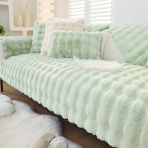 2023 models of rabbit plush sofa cushions, non-fluff thickened models, non-slip universal models