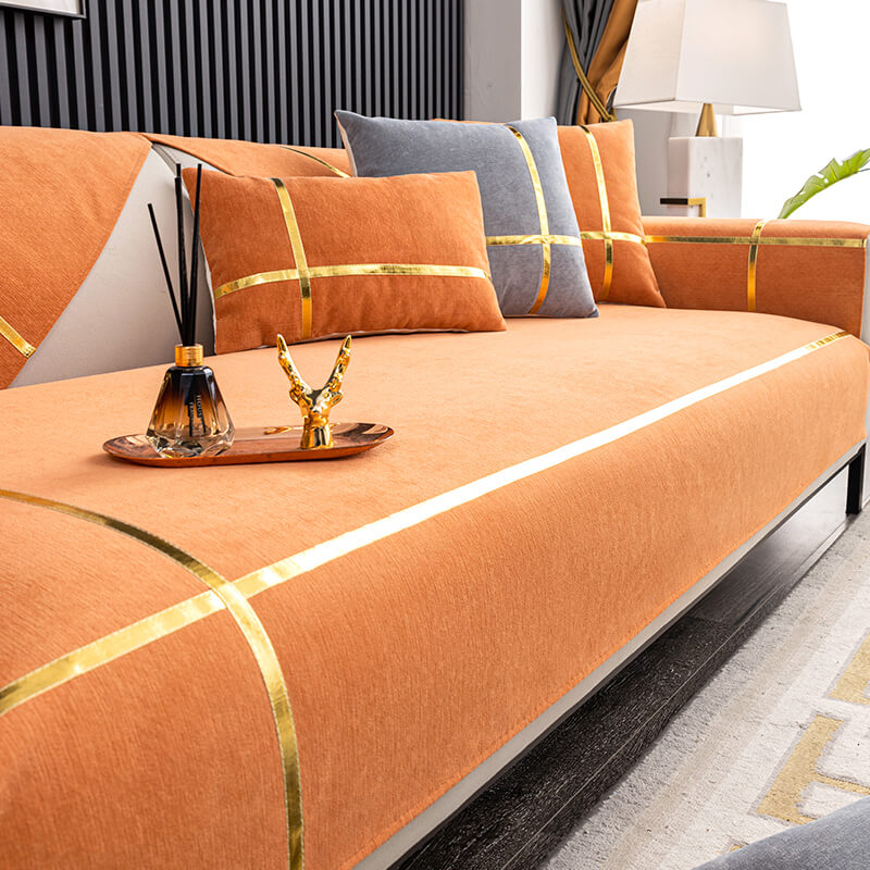 2023 light luxury simple four-season models, chenille sofa cushions, dust cover sofa cover cloth