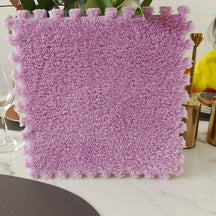 Plush waterproof carpet room full-length cuttable foam patchwork floor mat