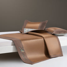 Rattan cooler mat ayurvedic mosquito repellent ice silk three-piece set 2023 new summer soft mat