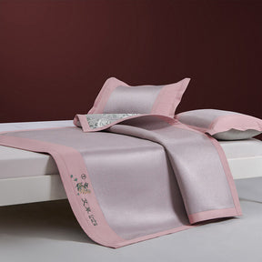 Rattan cooler mat ayurvedic mosquito repellent ice silk three-piece set 2023 new summer soft mat