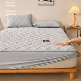 2023 new cotton thickened bed sheet non-slip mattress protector cotton antibacterial bed sheet set