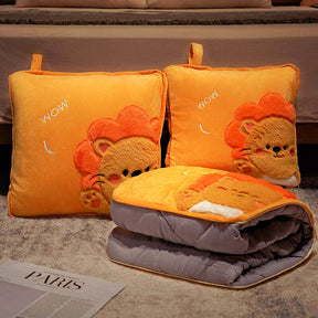 Cushion blanket dual-use folding paragraph pillow blanket two-in-one sofa car cushion nap pillow