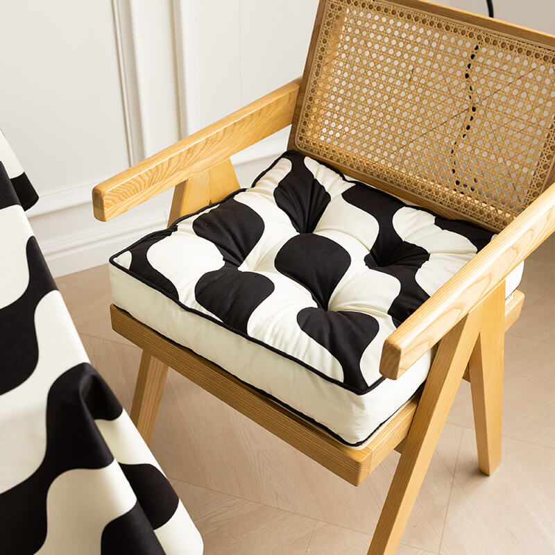 Tappetino per animali domestici con cuscino per sedia in cotone spesso con motivo a onde