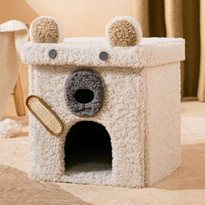 Animal Series Foldable Soft Cat Cave Bed Cat House