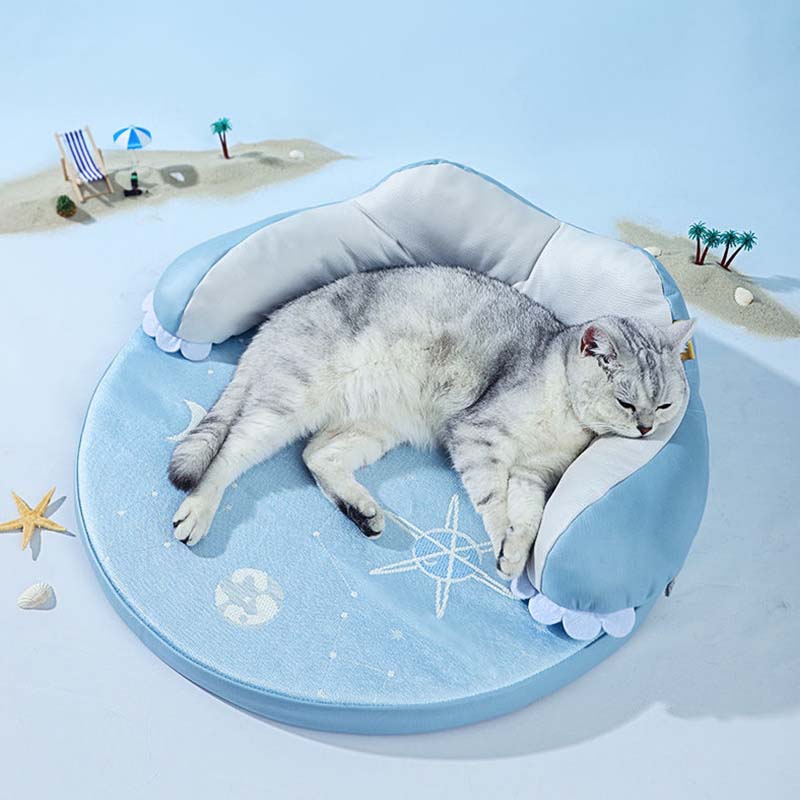 Tappetino rinfrescante per cani e gatti con cuscino in seta ghiacciata