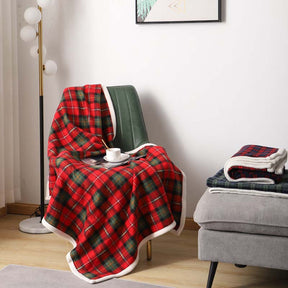 Scottish Plaid Lambswool Blanket